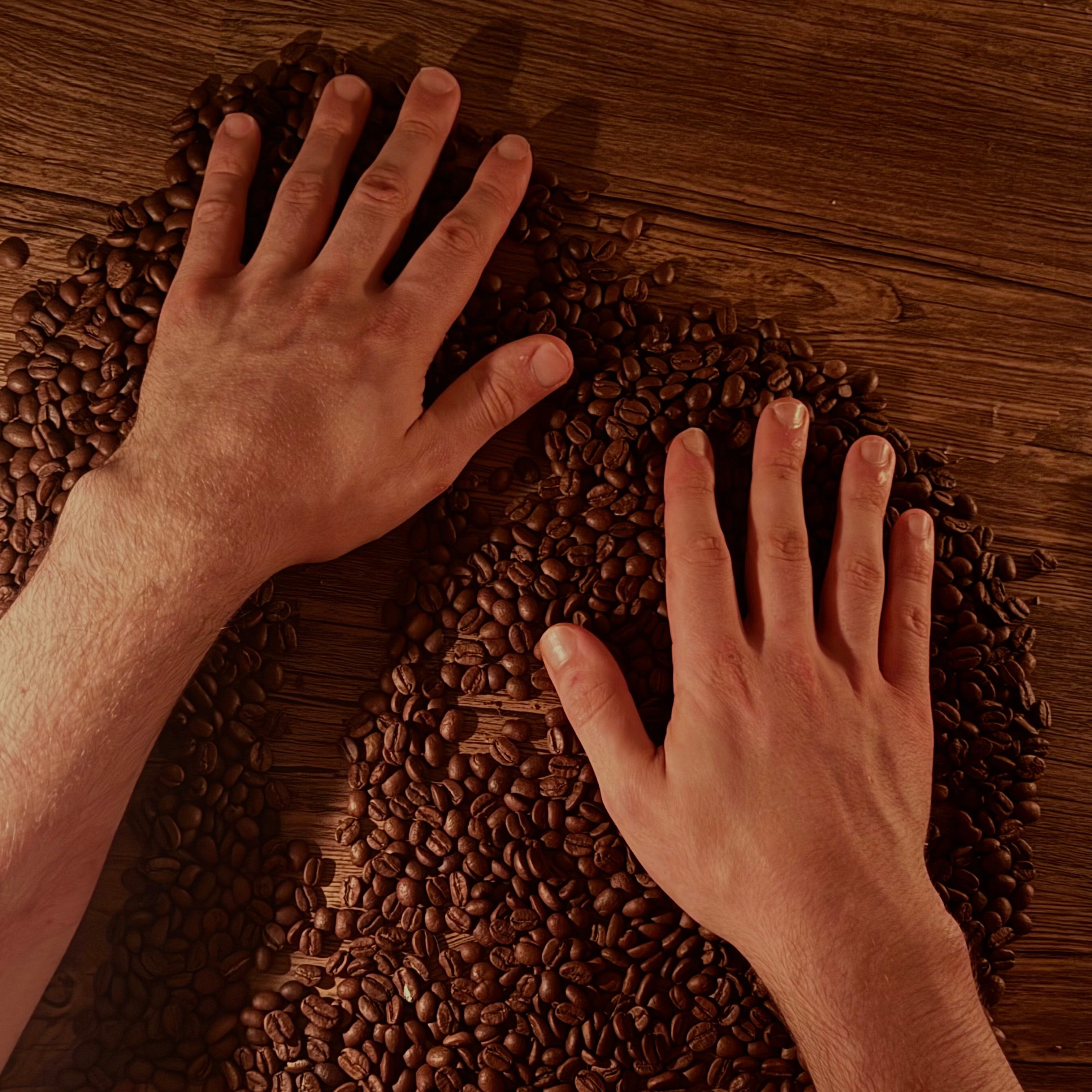 Handverlesene Kaffeebohnen